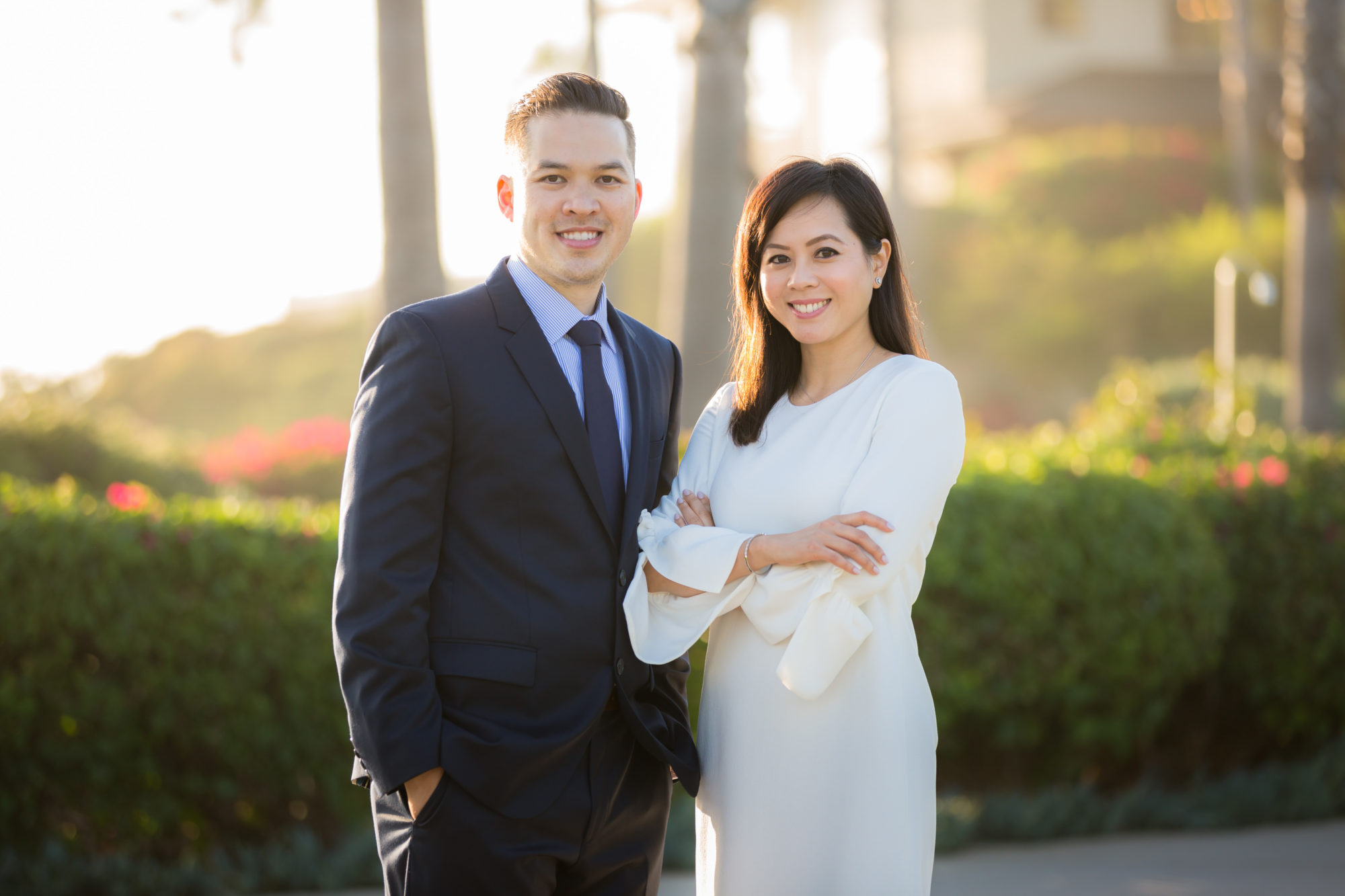 Two Asian Dentists in Laguna Hills Smiling