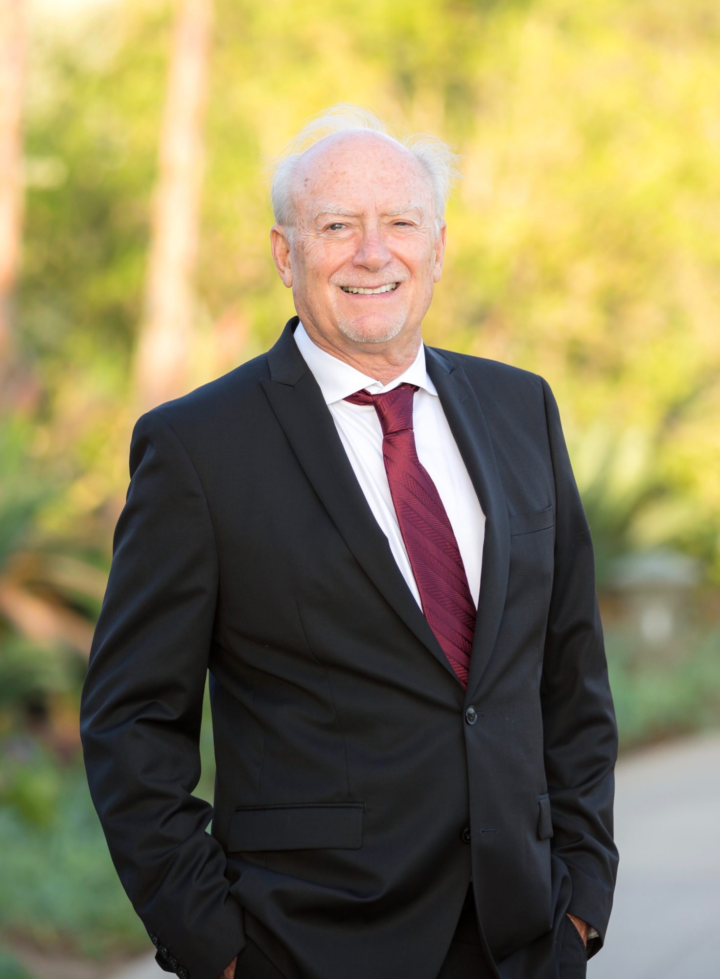 Caucasian Elderly Male Dentist Smiling